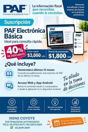 SUSCRIPCION ANUAL PAF ELECTRONICA BASICA
